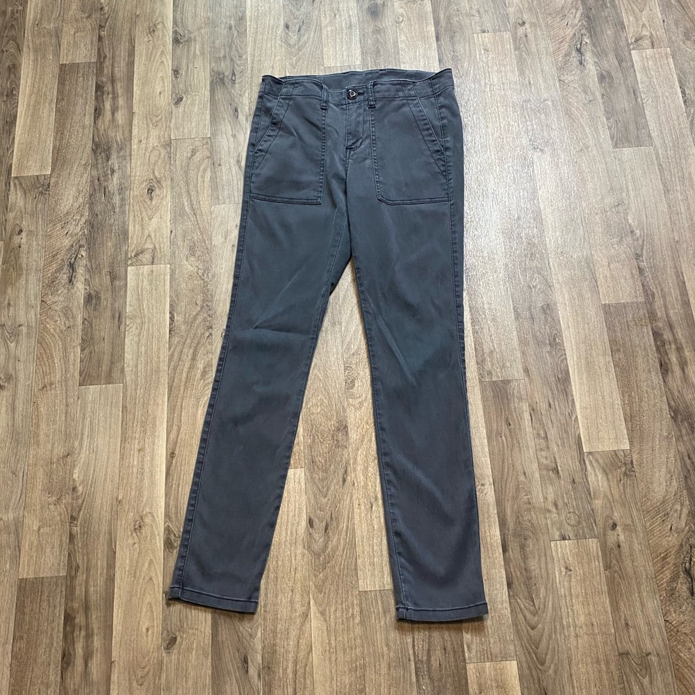 CAbi Gray The Quest Skinny Trousers Size 4 Utility